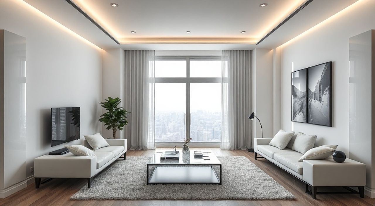 15 Шагов к интерьеру гостиной 11 м² в стиле футуризм
