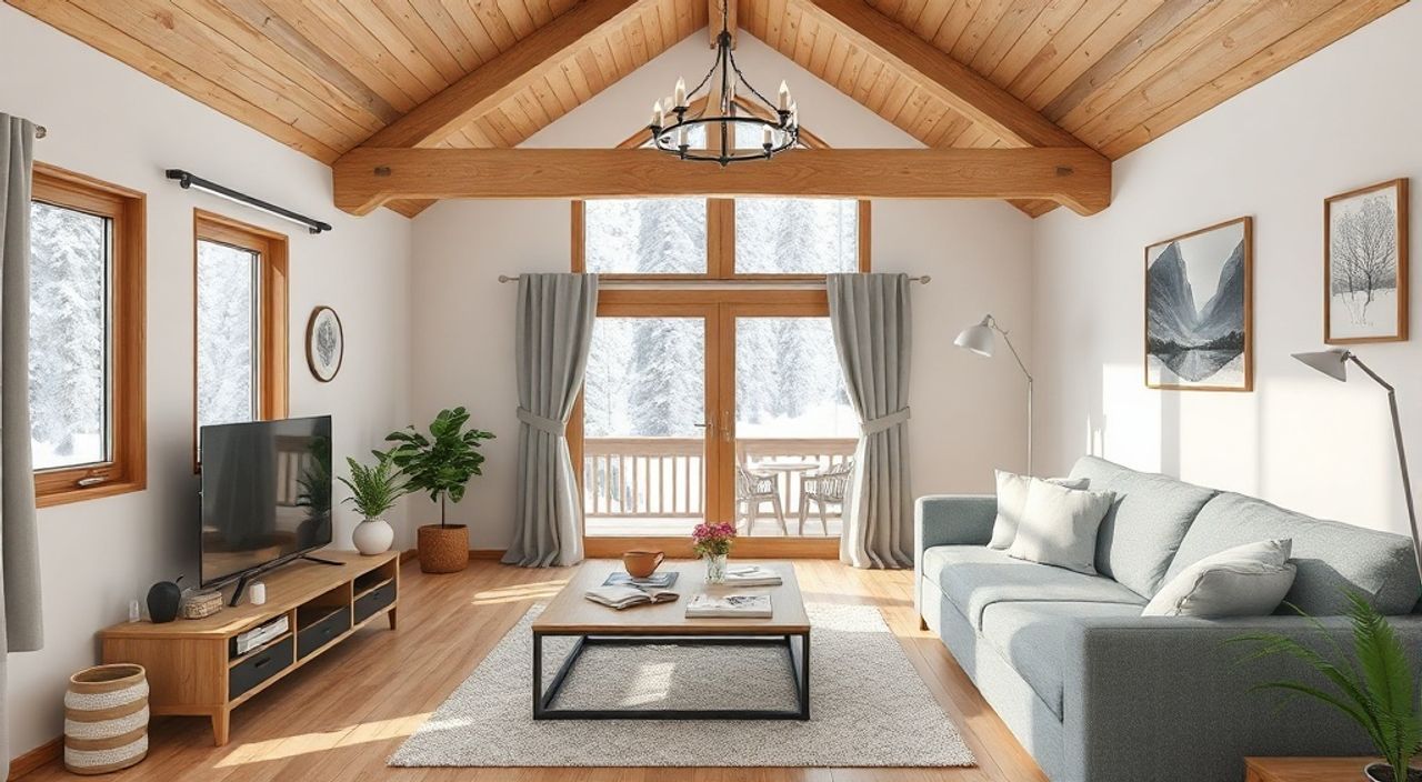 15 Шагов к интерьеру гостиной 11 м² в стиле шале