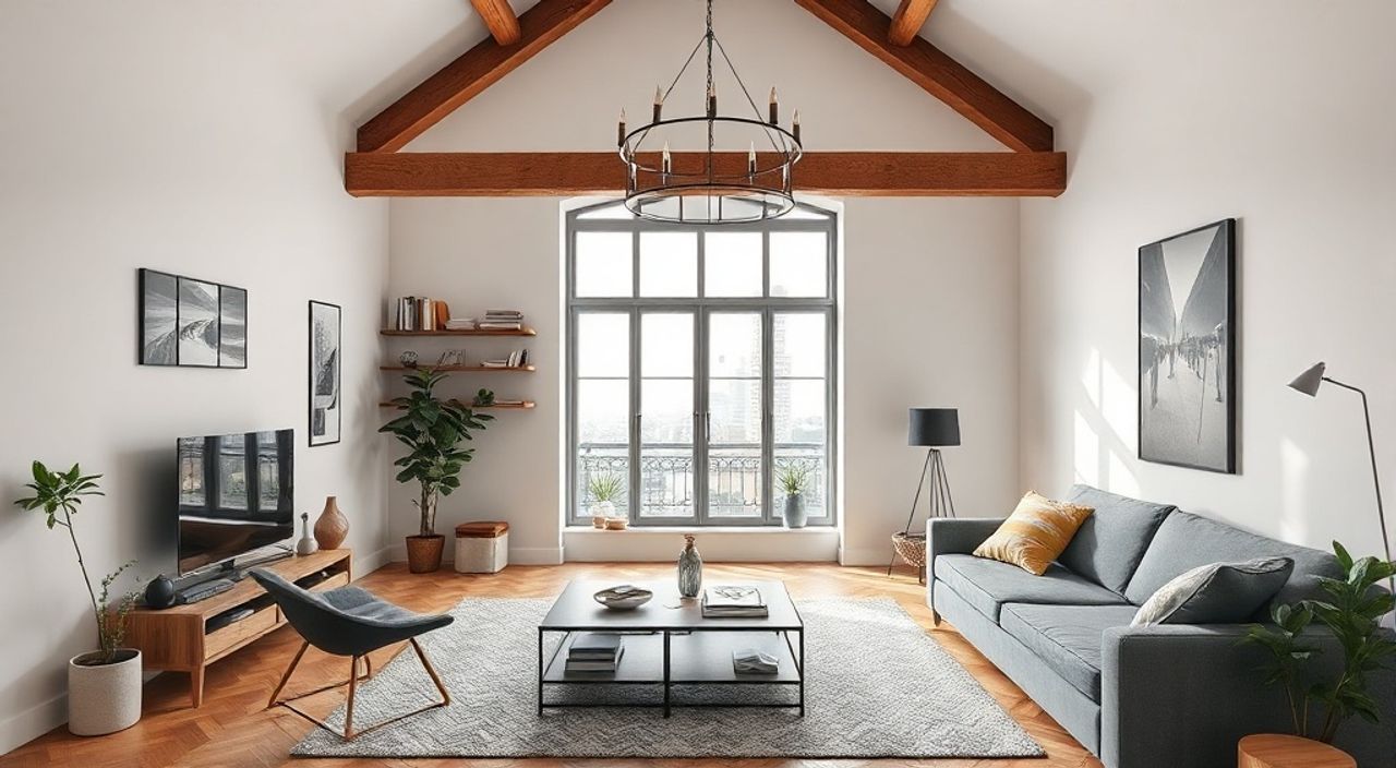 15 Шагов к интерьеру гостиной 12 м² в стиле лофт