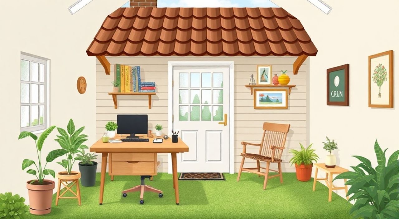 15 Шагов к интерьеру кабинета 7 м² в стиле деревенский кантри