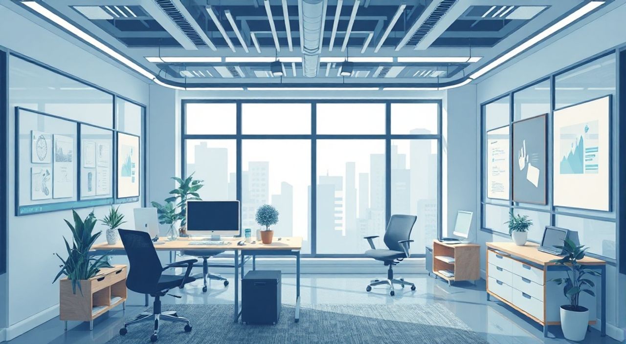 15 Шагов к интерьеру кабинета 7 м² в стиле футуризм