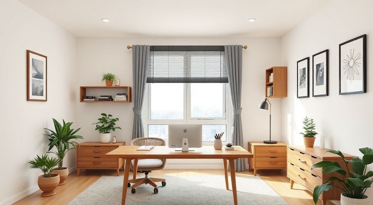 15 Шагов к интерьеру кабинета 7 м² в стиле корейский neomodern