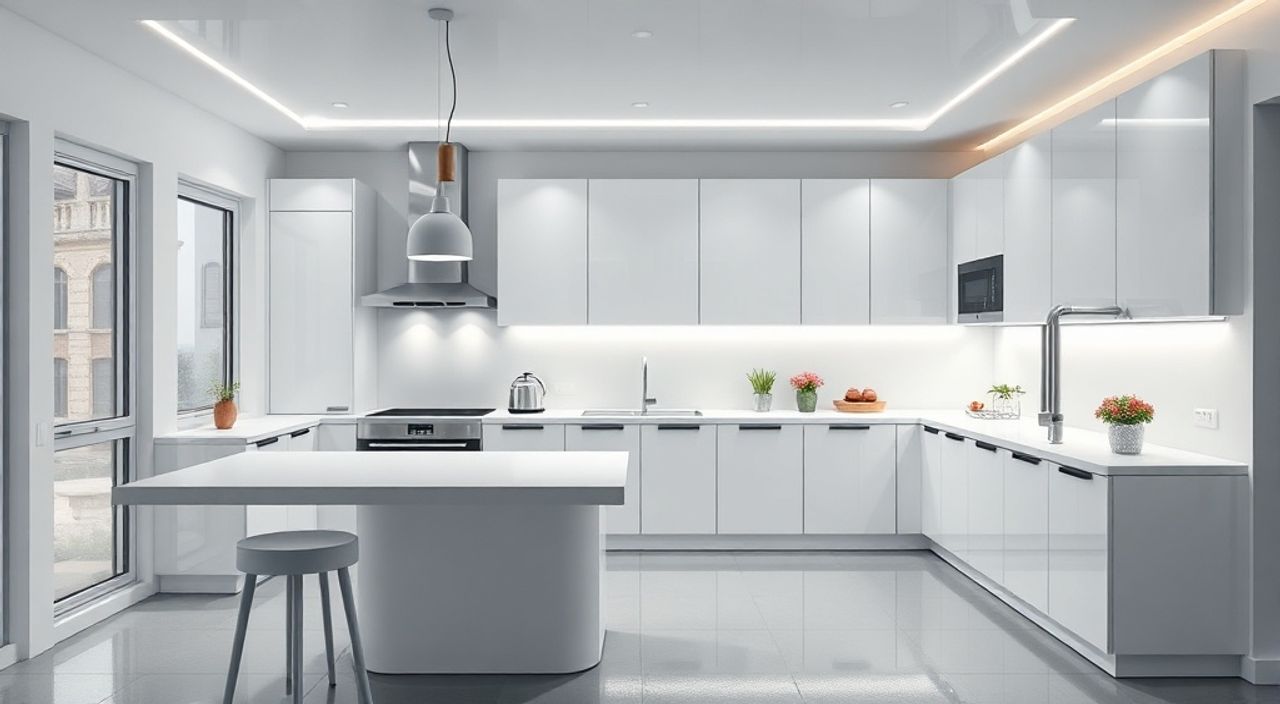 15 Шагов к интерьеру кухни 4,5 м² в стиле футуризм