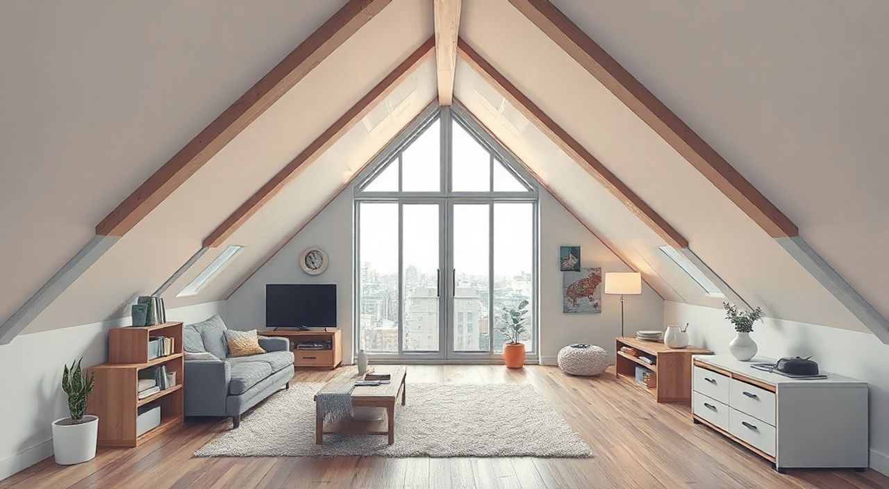 15 Шагов к интерьеру мансарды 12 м² в стиле футуризм