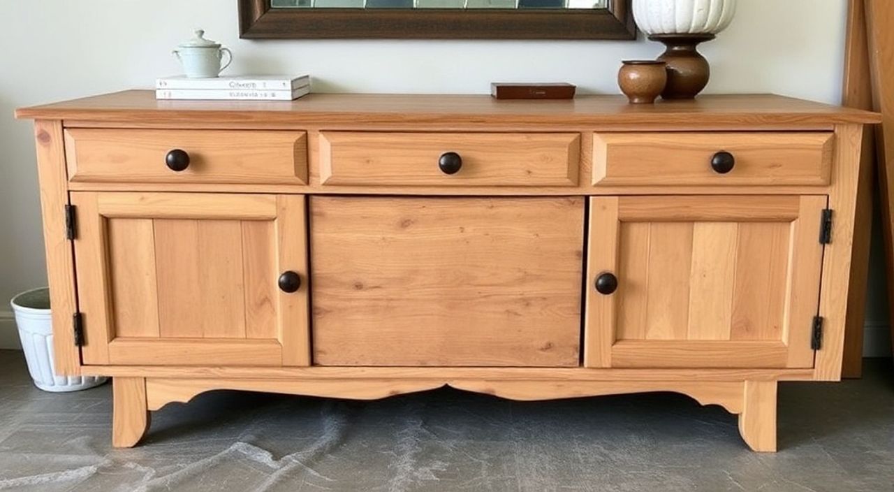15 Шагов к реставрации тумбы из сосны