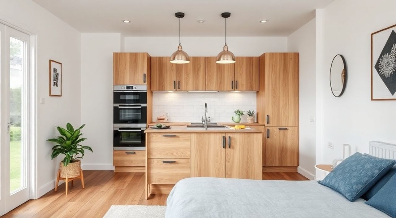 15 Шагов к установке кухонного острова‑пенала в спальни 10 м²
