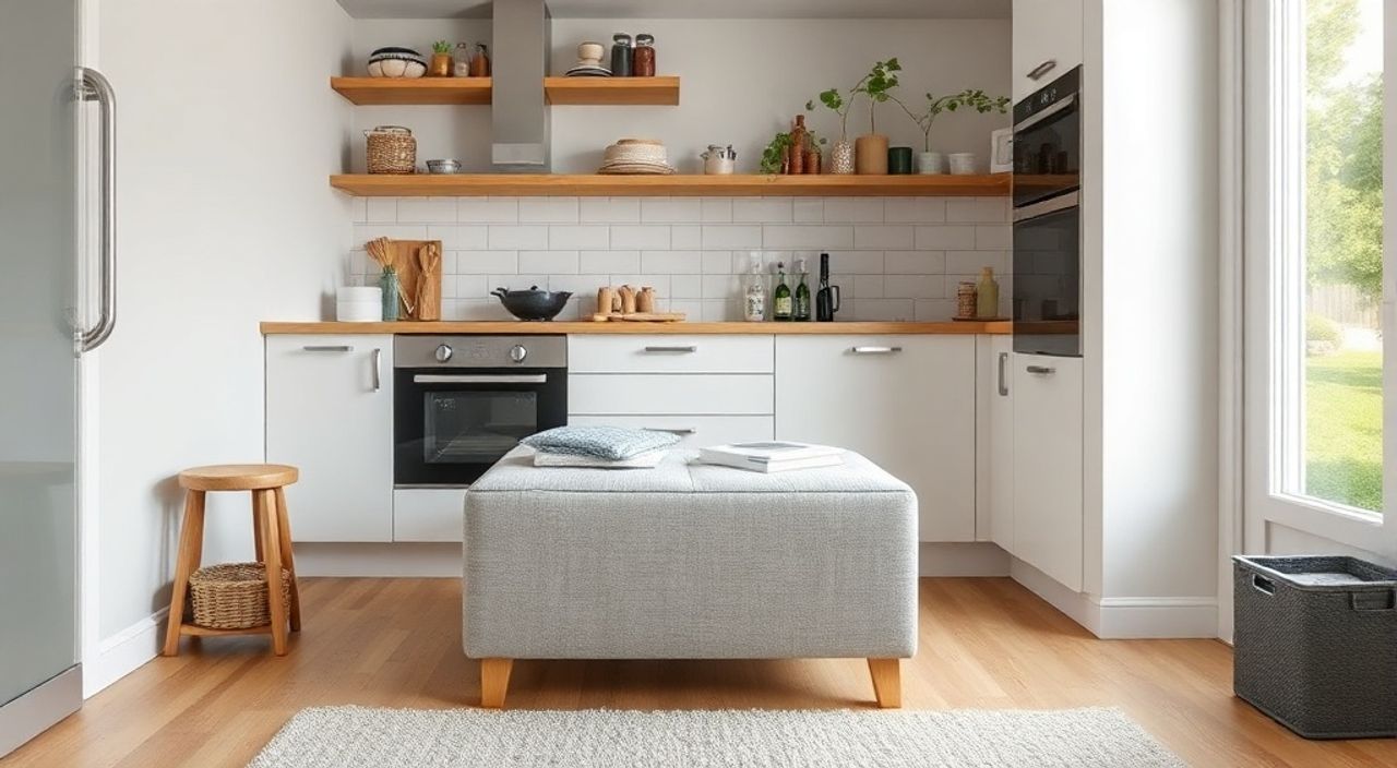 15 Шагов к установке пуфа‑кладовки в кухни 4 м²