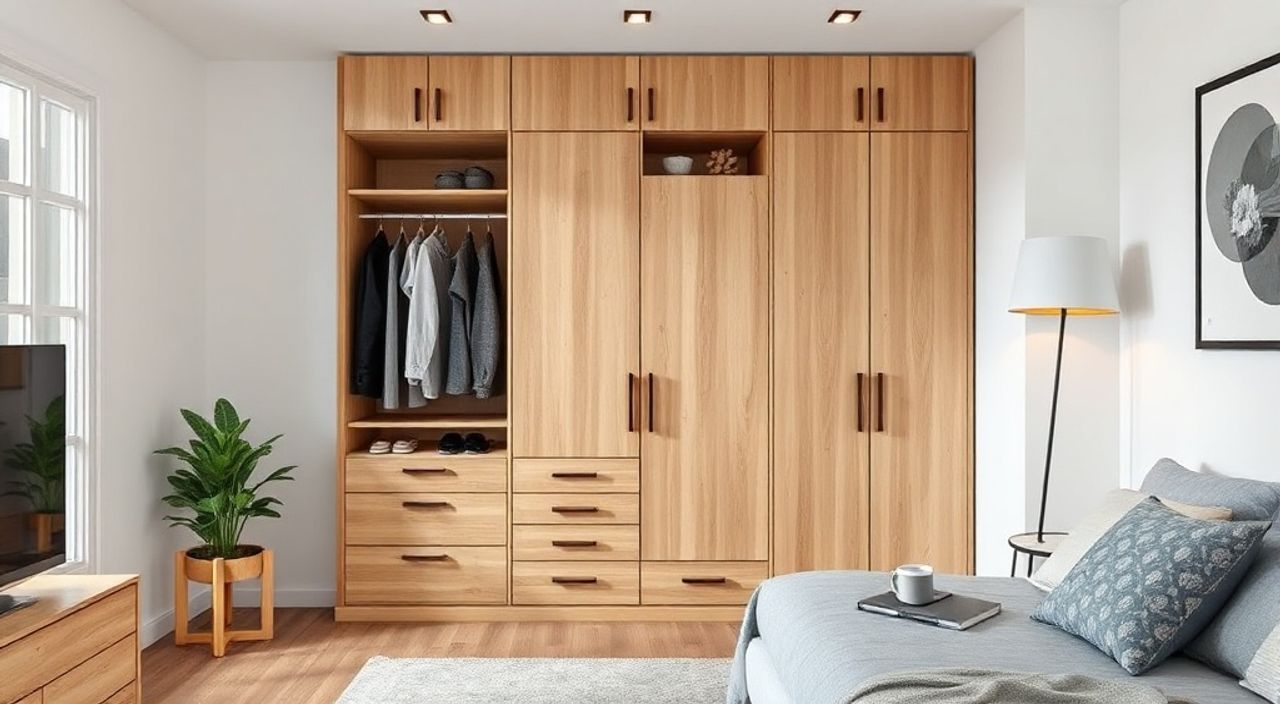 15 Шагов к установке шкафа‑купе с поворотной дверью в студии 18 м²