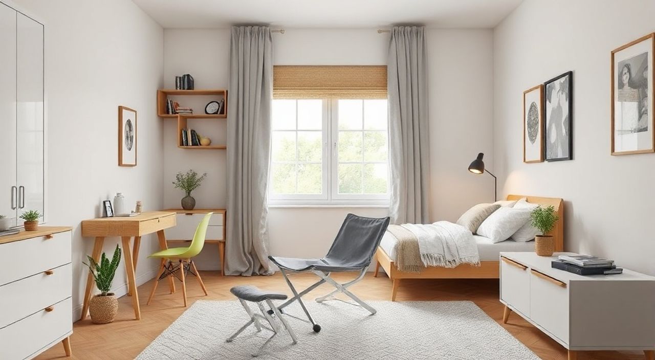 15 Шагов к установке складного стула slim в спальни 10 м²