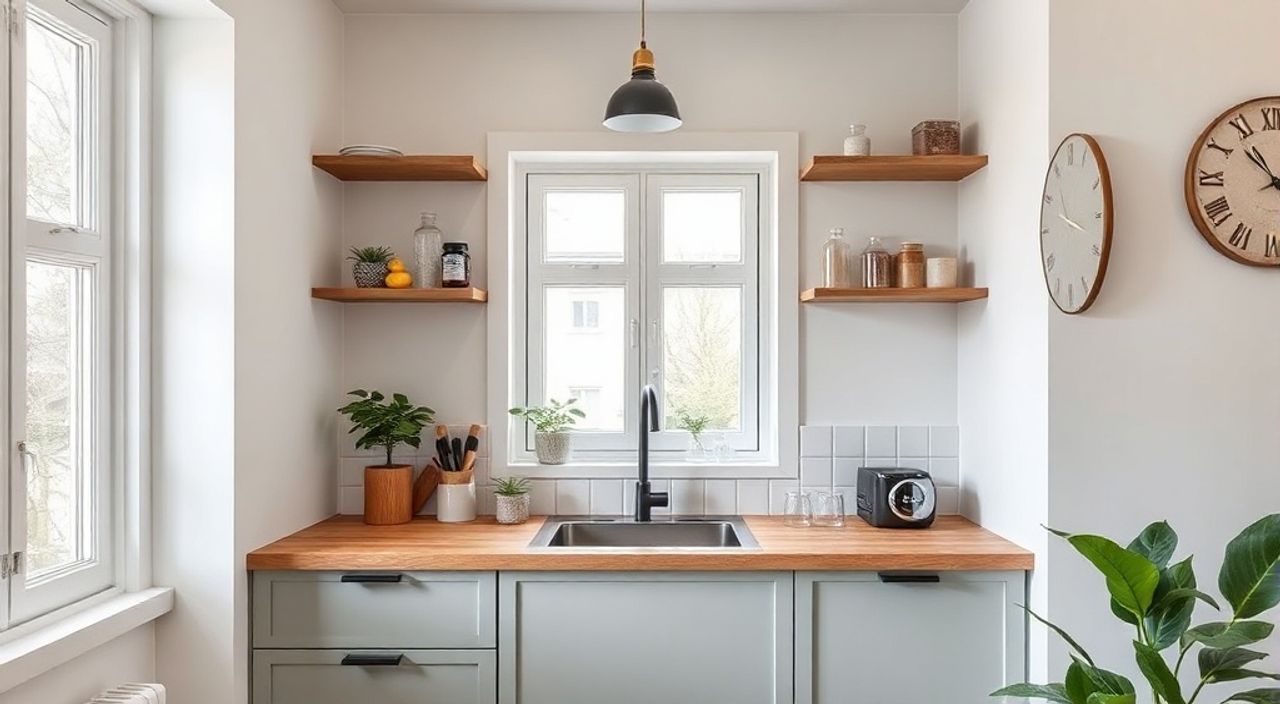 15 Способов добавить зеркало в кухни-ниши 6 м²