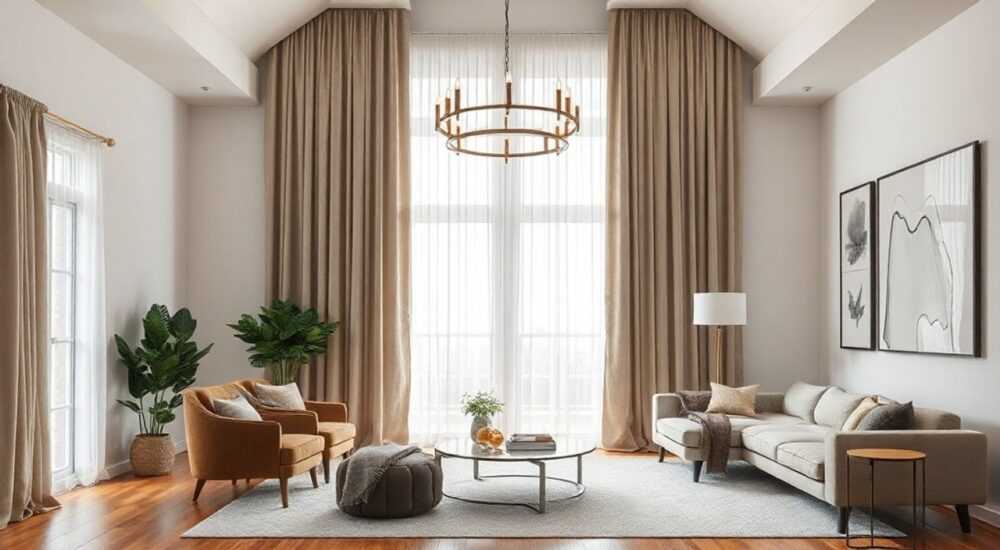 15 Способов использовать толстые шторы open space