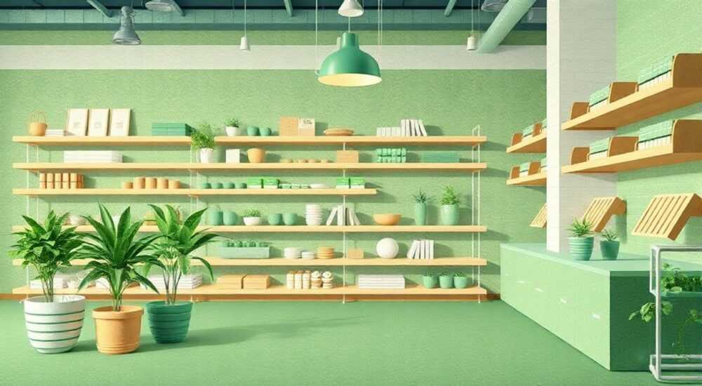 15 Способов использовать зелёный бетон в магазине