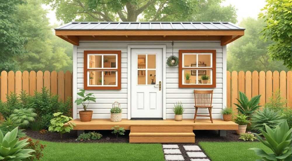 25 Идей кэжуал tiny‑house с зелёным садом