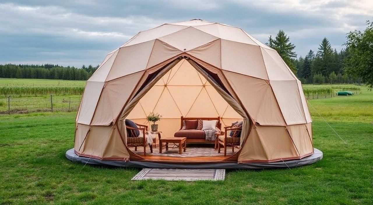 5 Бюджетных материалов для Glamping dome