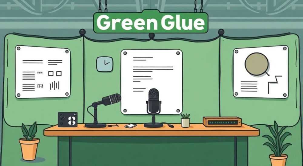 5 Лайфхаков с панели GreenGlue для подкаст‑будки