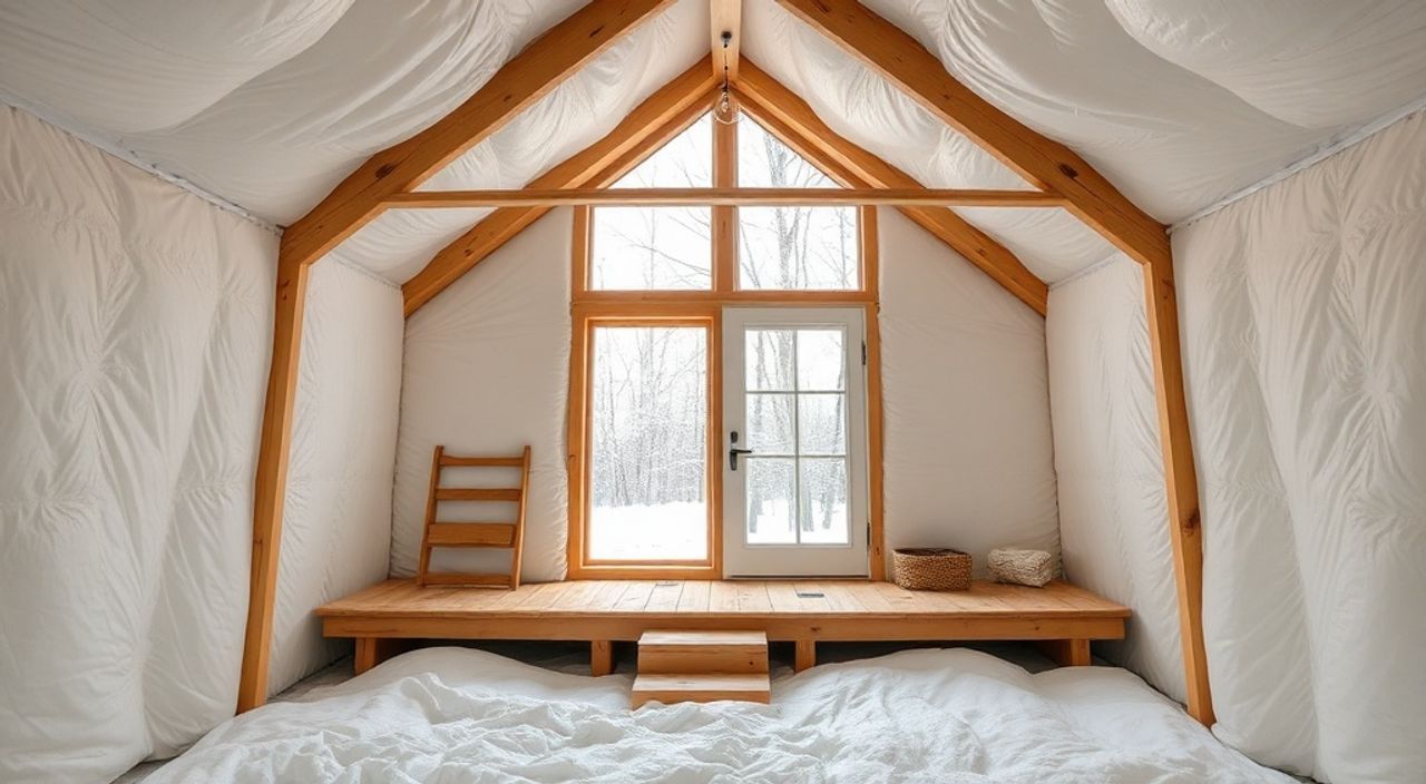 5 Лайфхаков утепления A-frame мини-дом