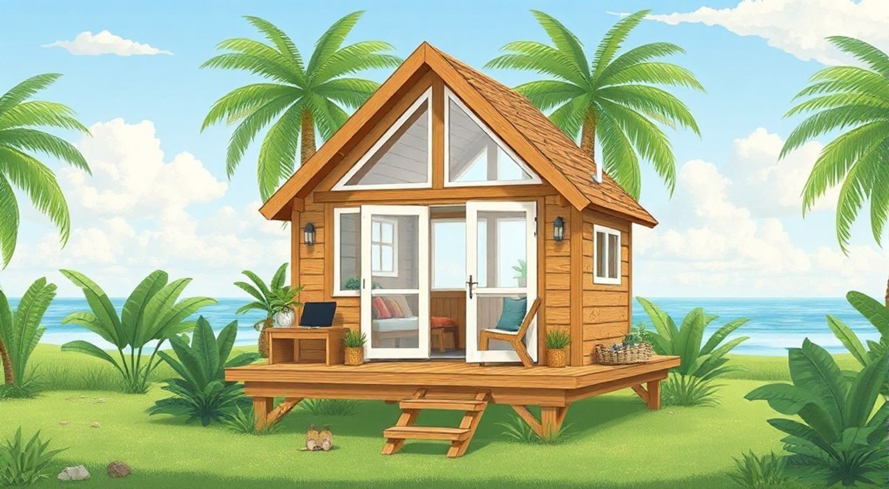 5 Шагов, чтобы собрать A-frame мини-дом для тропиков