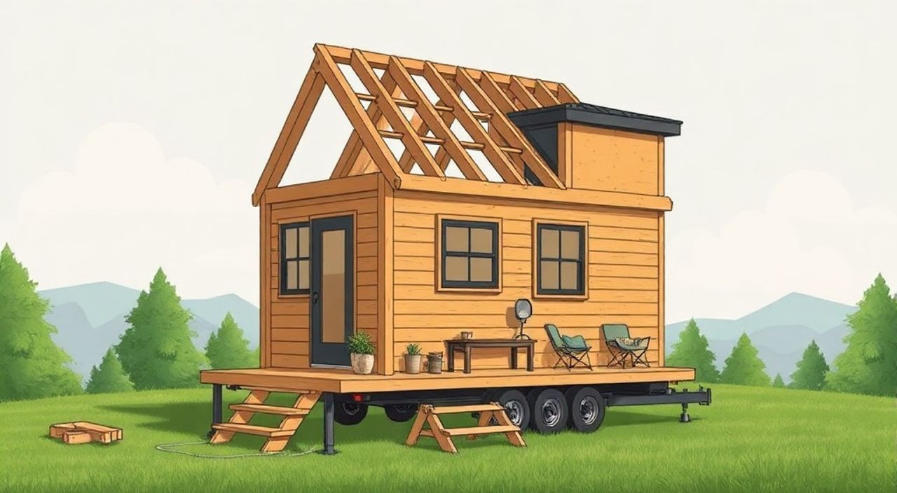 5 Шагов, чтобы собрать A-frame мини-дом на крыше городского дома