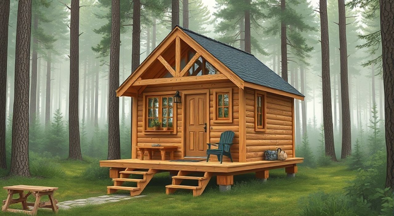 5 Шагов, чтобы собрать A-frame мини-дом на лесной опушке