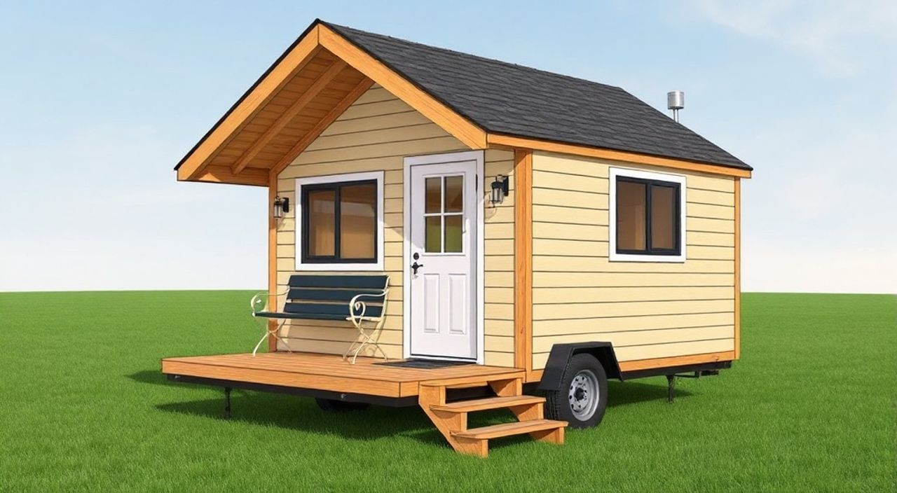 5 Шагов, чтобы собрать A-frame мини-дом на трейлер-парке