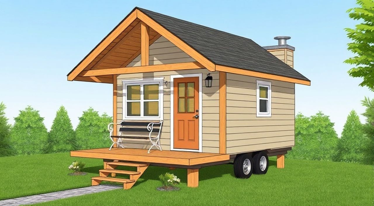 5 Шагов, чтобы собрать A-frame мини-дом в пригороде мегаполиса