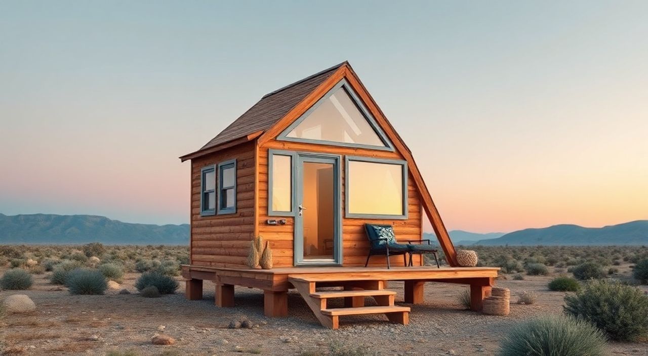 5 Шагов, чтобы собрать A-frame мини-дом в пустыне