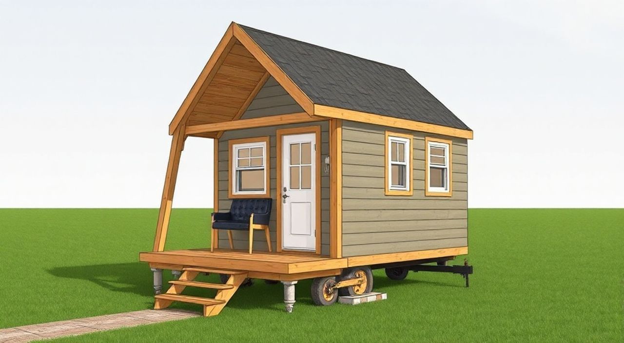 5 Шагов, чтобы собрать A-frame мини-дом в степи