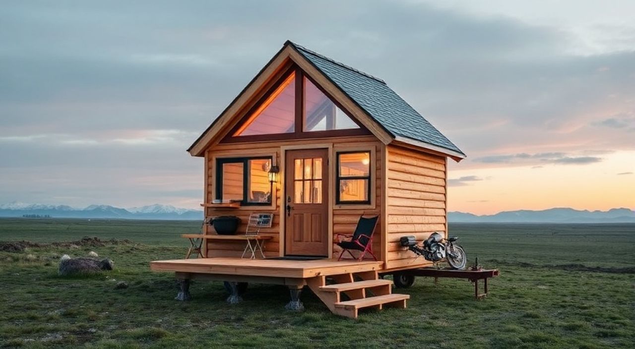 5 Шагов, чтобы собрать A-frame мини-дом в тундре