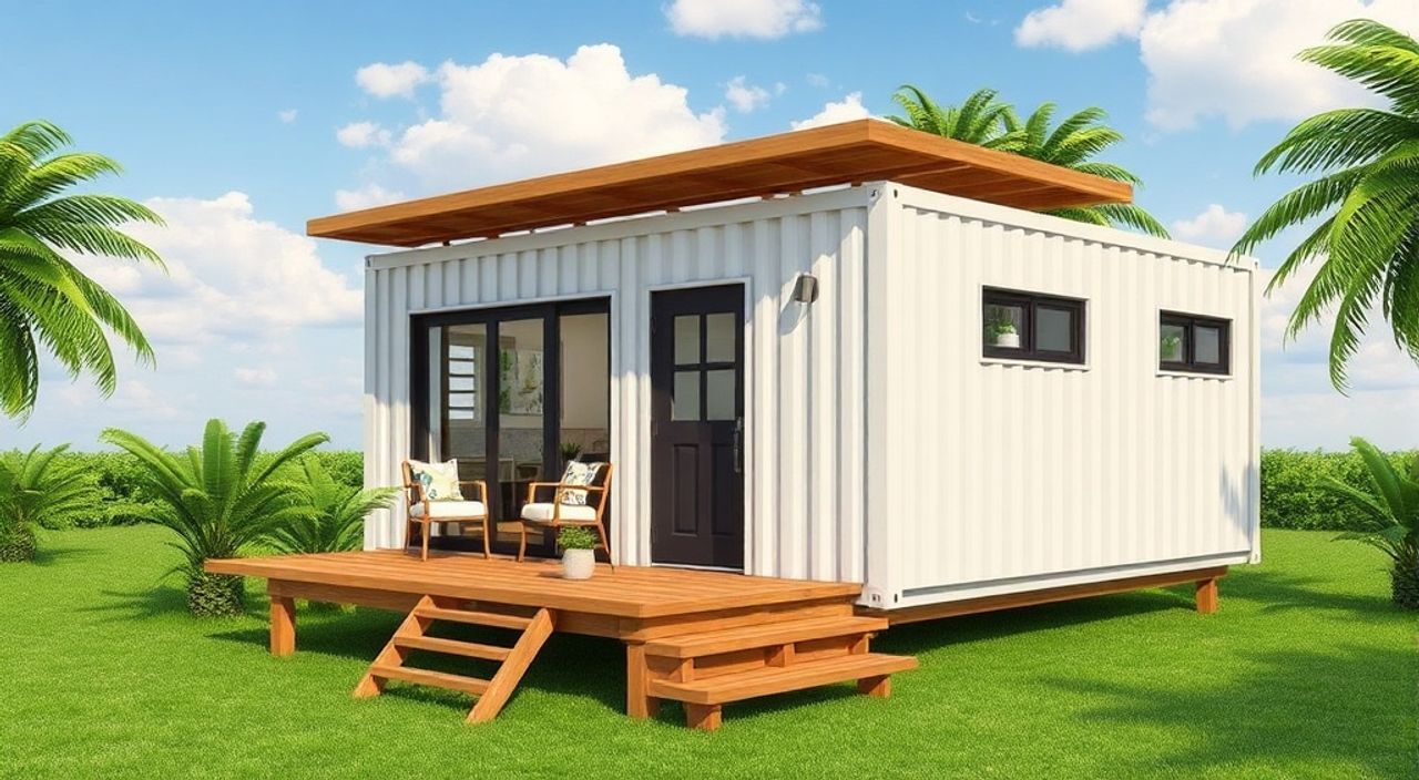 5 Шагов, чтобы собрать дом-контейнер 40ft для тропиков