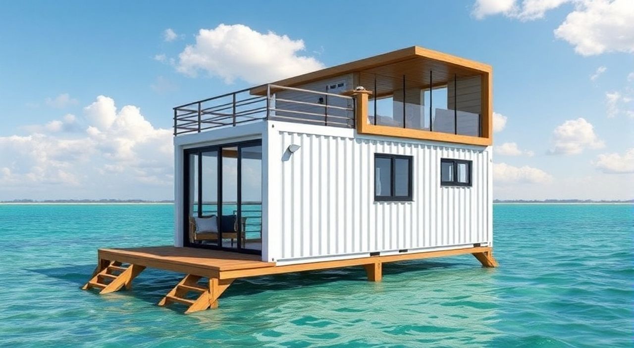 5 Шагов, чтобы собрать дом-контейнер 40ft на острове