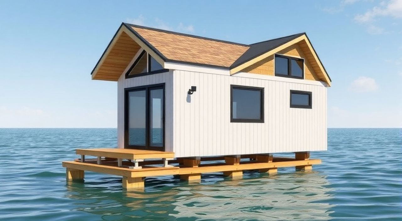 5 Шагов, чтобы собрать дом-модуль на полозьях на воде