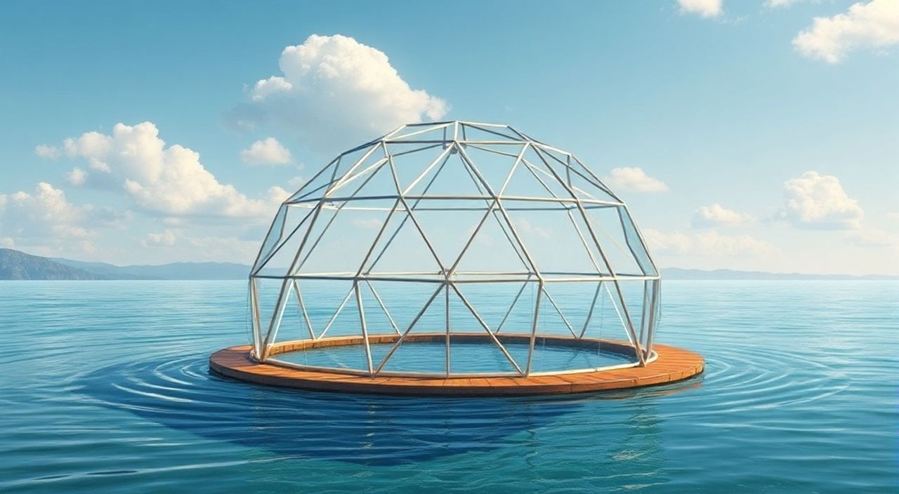 5 Шагов, чтобы собрать geo-dome на воде