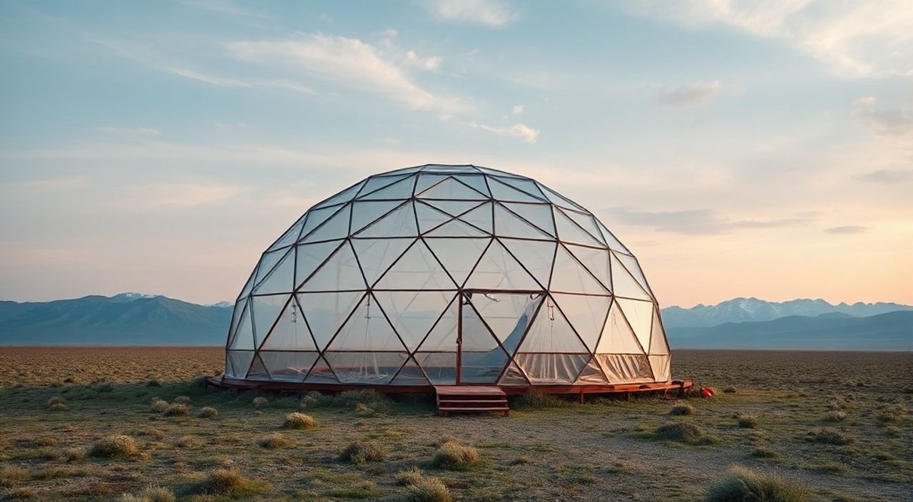 5 Шагов, чтобы собрать geo-dome в степи