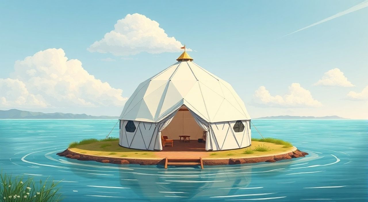 5 Шагов, чтобы собрать Glamping dome на острове