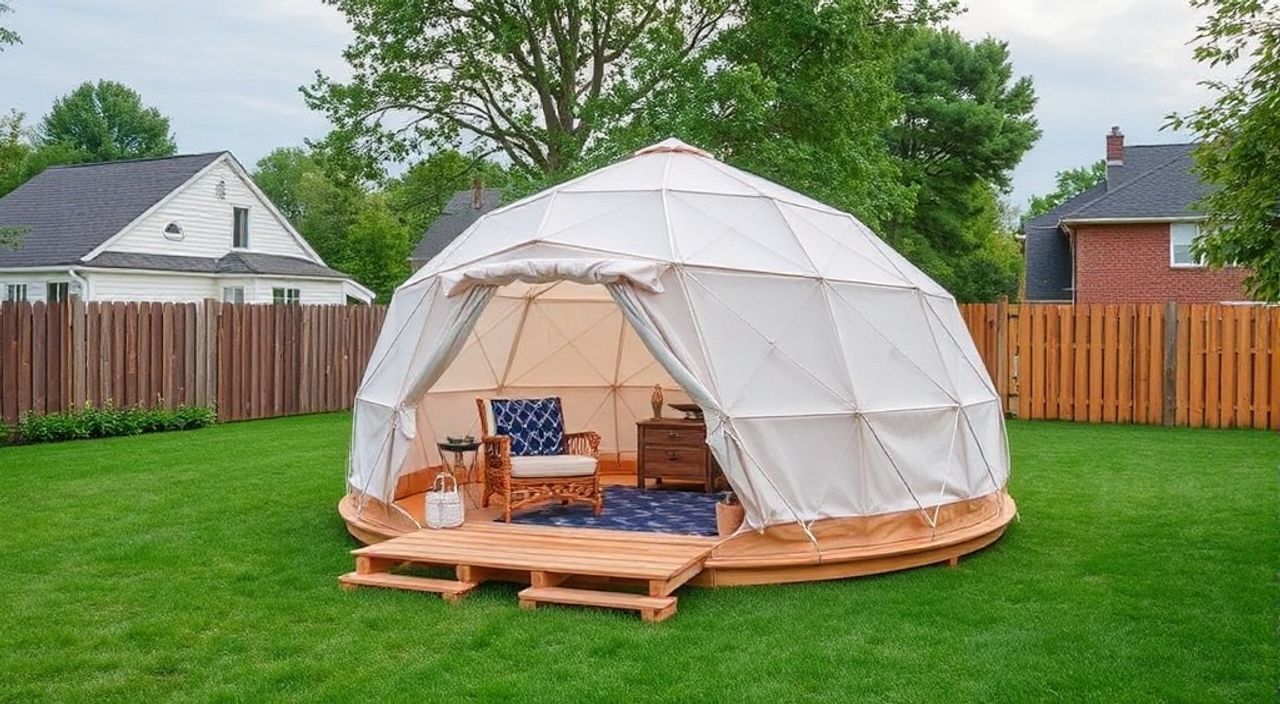 5 Шагов, чтобы собрать Glamping dome на пригородном участке
