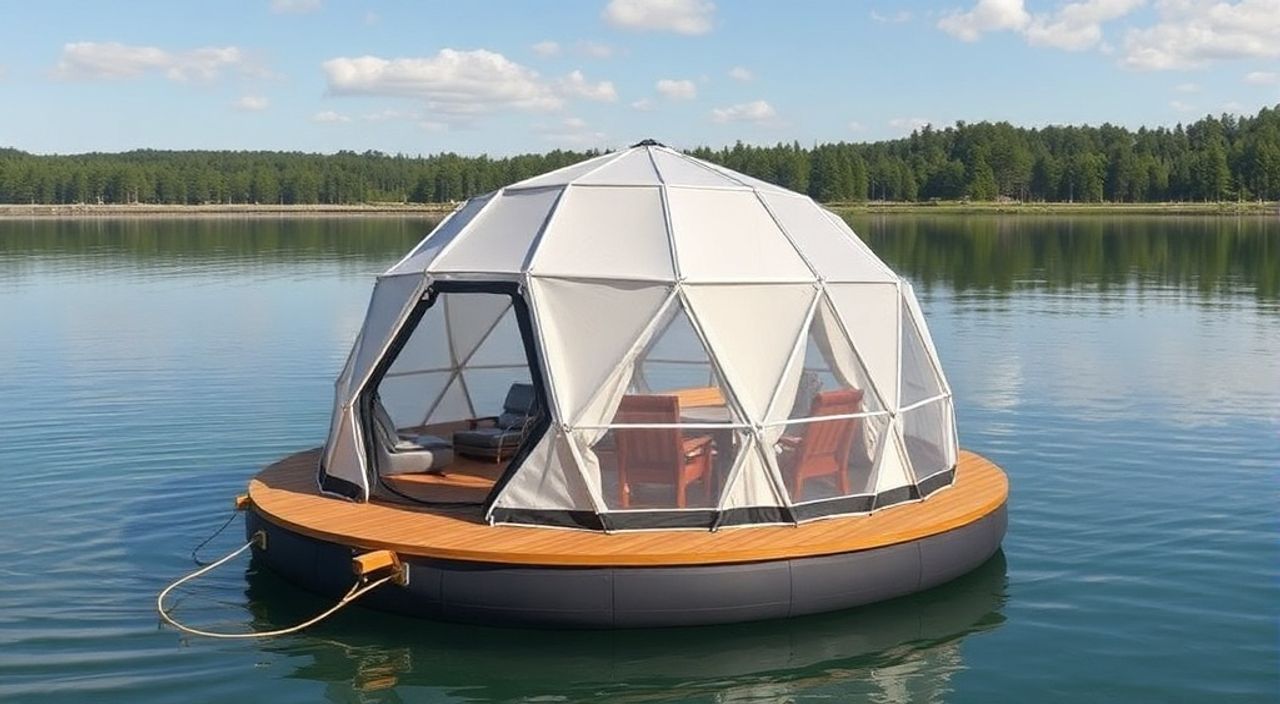 5 Шагов, чтобы собрать Glamping dome на воде