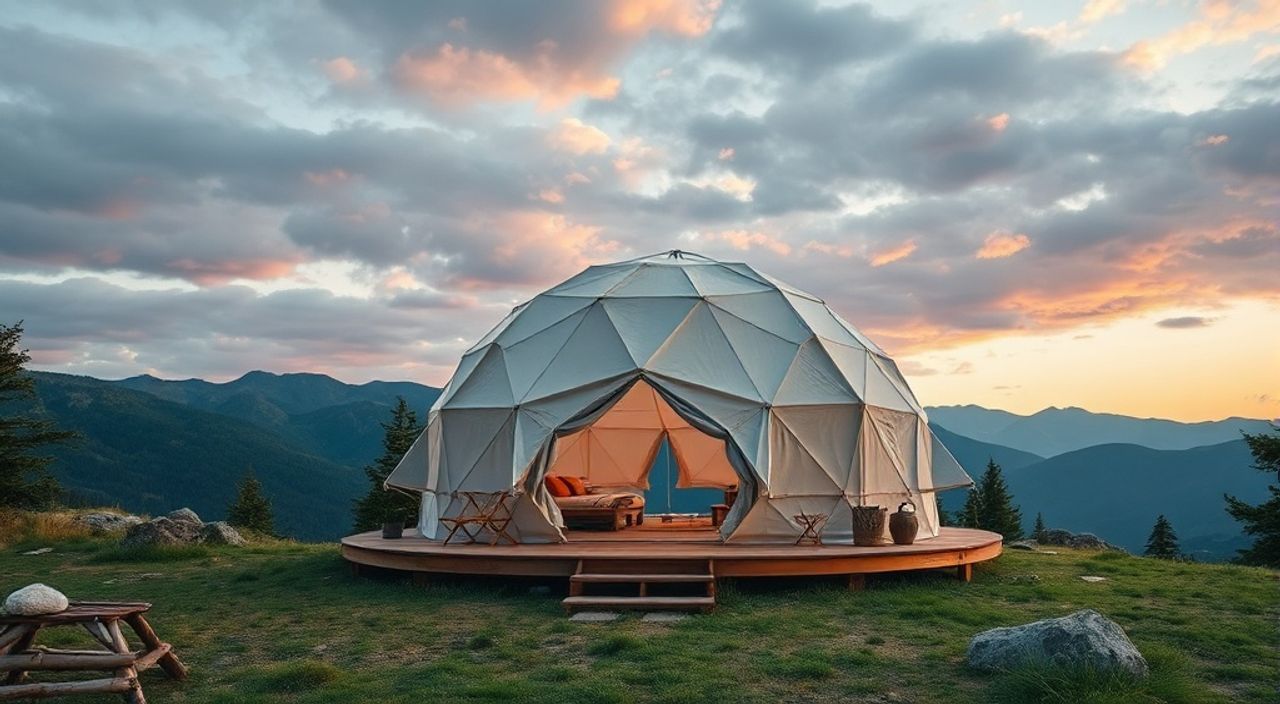 5 Шагов, чтобы собрать Glamping dome в горах