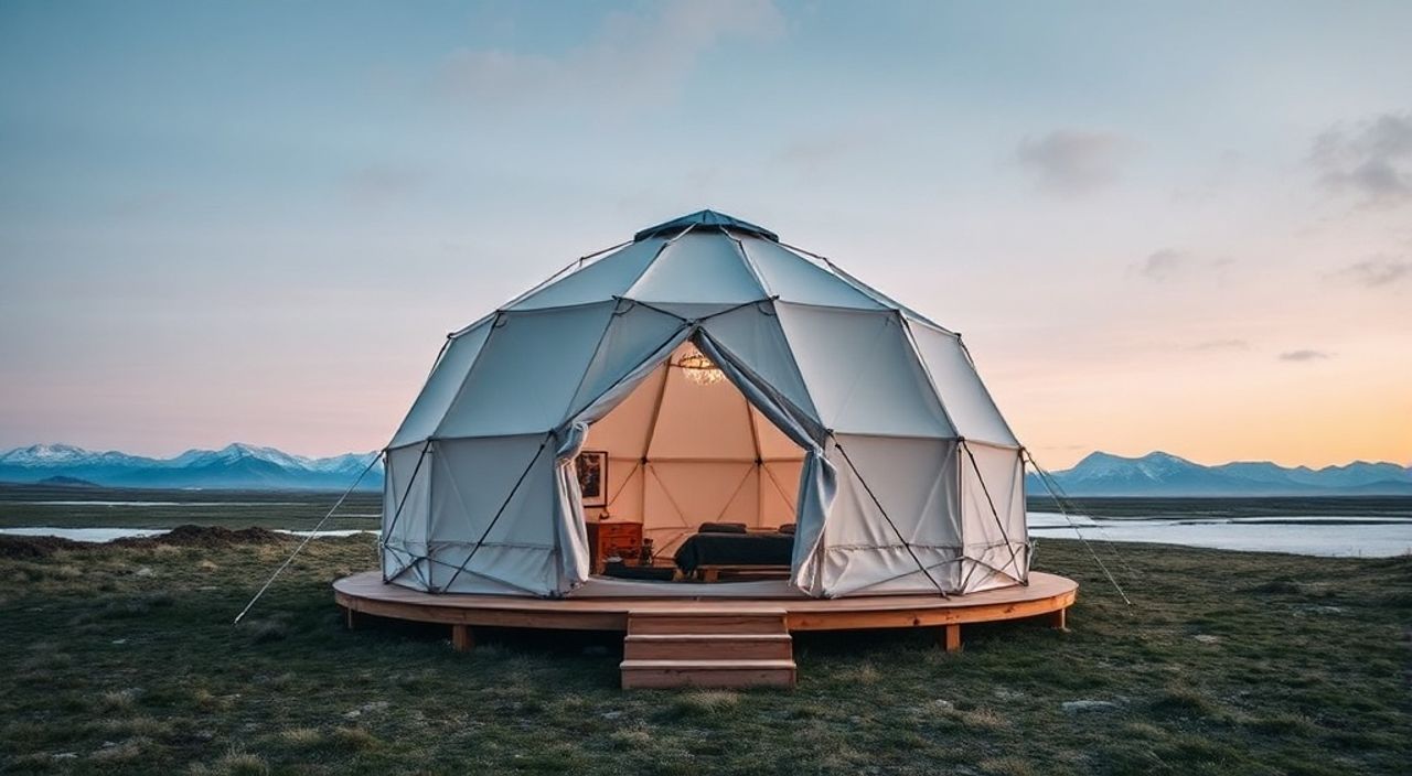 5 Шагов, чтобы собрать Glamping dome в тундре