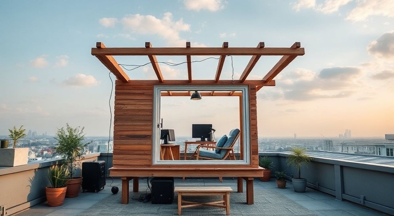 5 Шагов, чтобы собрать городской micro-studio на крыше городского дома