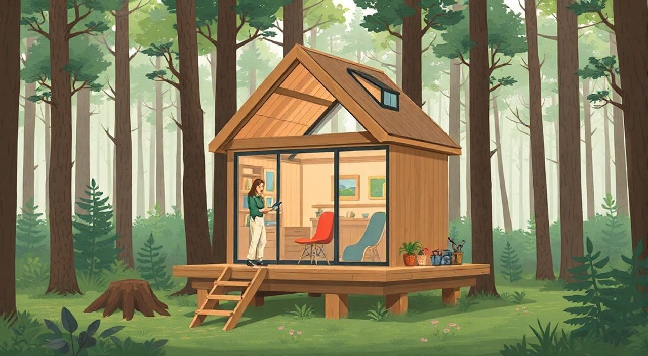5 Шагов, чтобы собрать micro-loft на лесной опушке