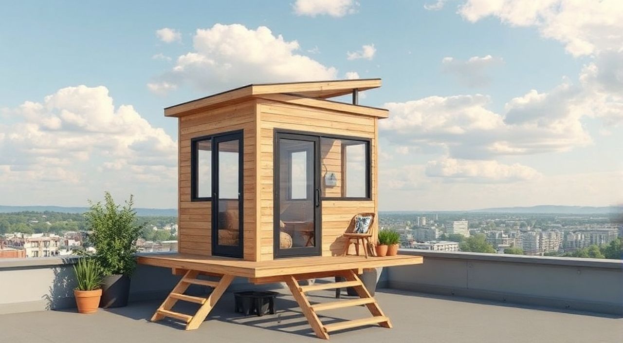 5 Шагов, чтобы собрать pod-house на крыше городского дома