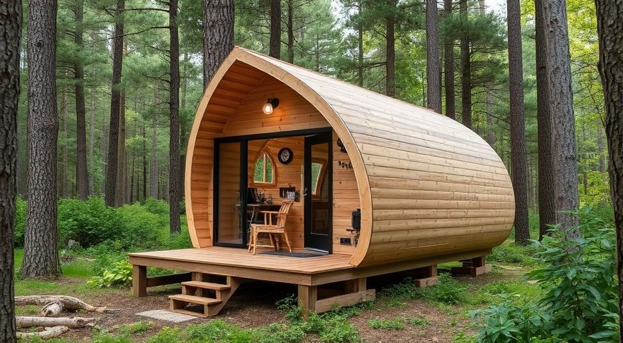 5 Шагов, чтобы собрать pod-house на лесной опушке