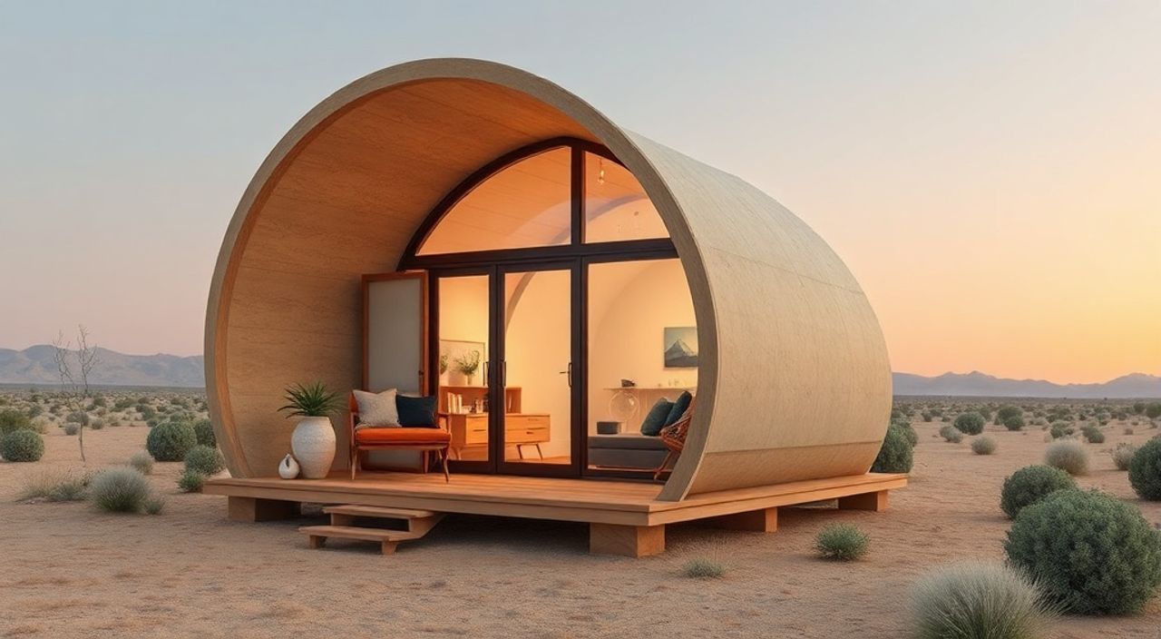 5 Шагов, чтобы собрать pod-house в пустыне