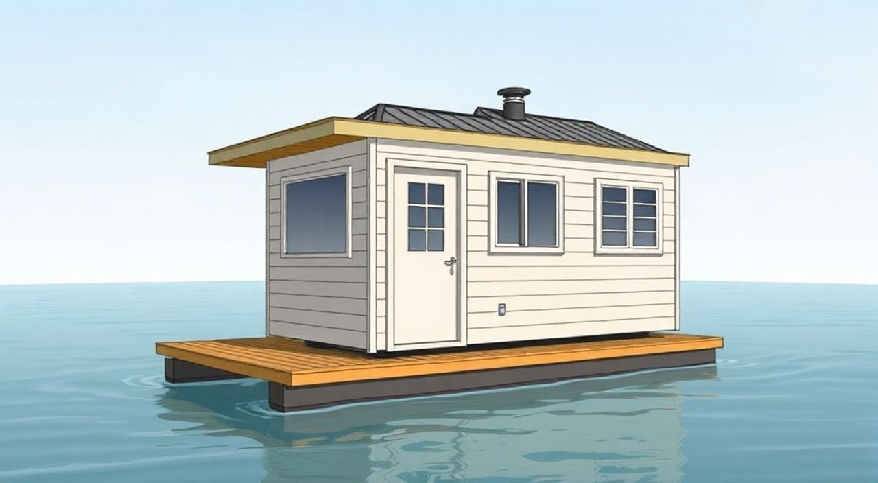 5 Шагов, чтобы собрать tiny-house на воде