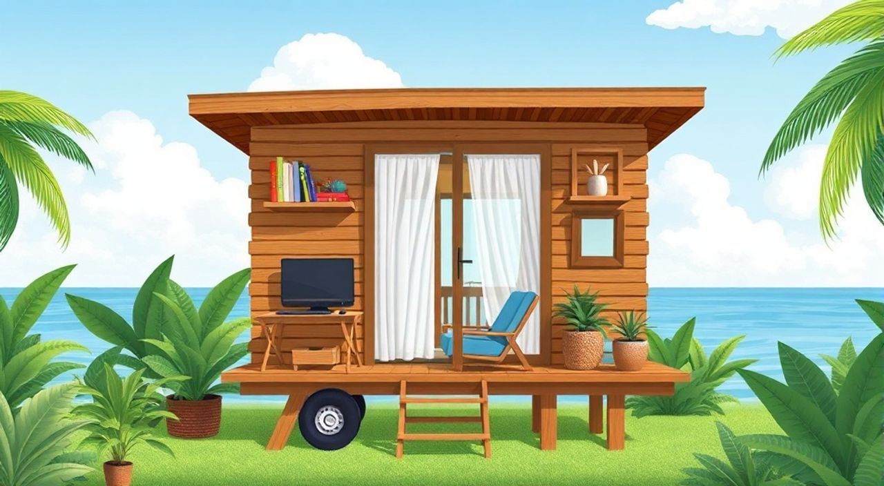 5 Шагов, чтобы собрать tiny офис для тропиков