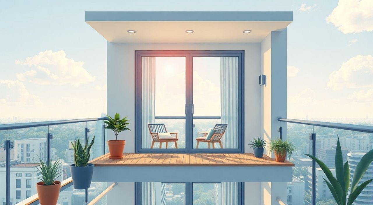 5 Шагов к интерьеру балкона 2,8 м² в стиле хай‑тек