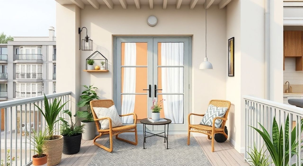 5 Шагов к интерьеру балкона 2,8 м² в стиле сканди