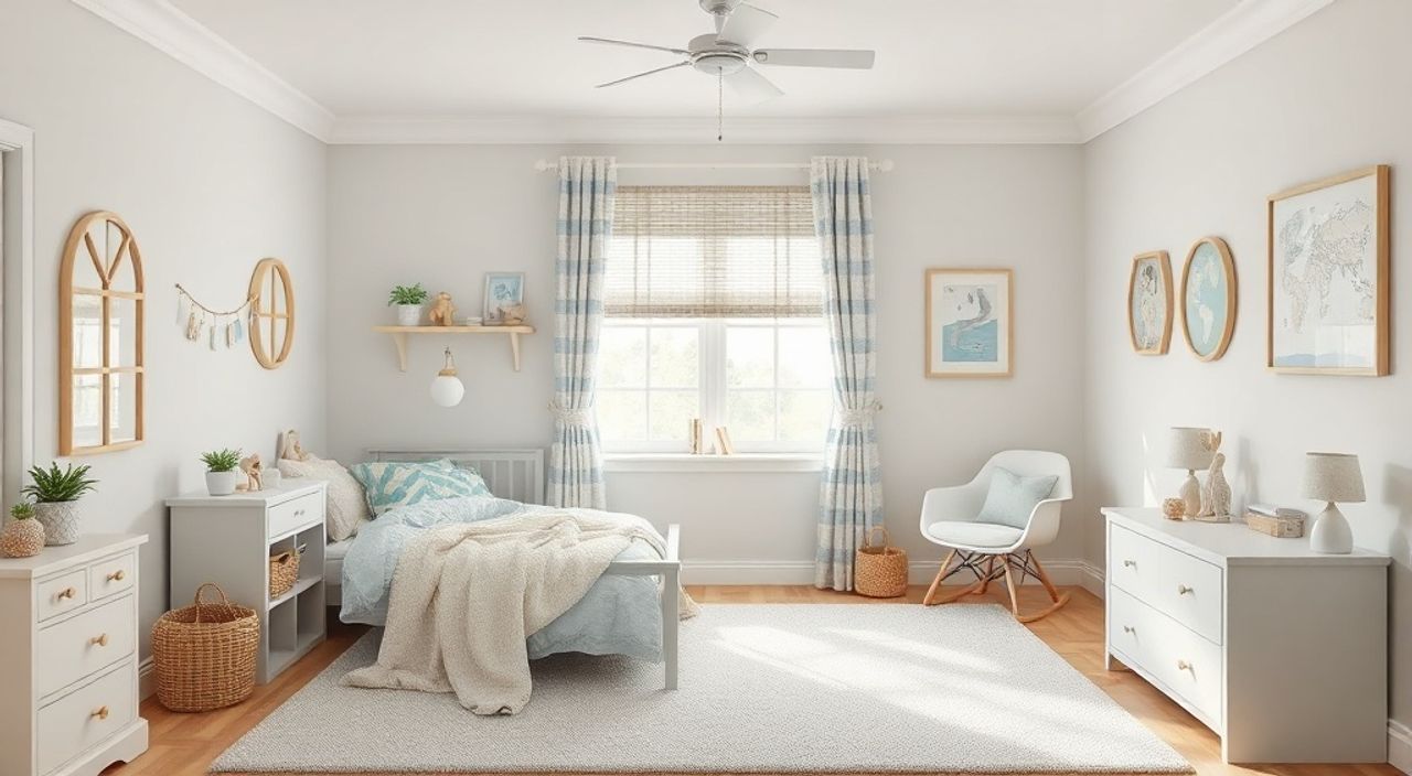 5 Шагов к интерьеру детской 10 м² в стиле costal-хэмптонс