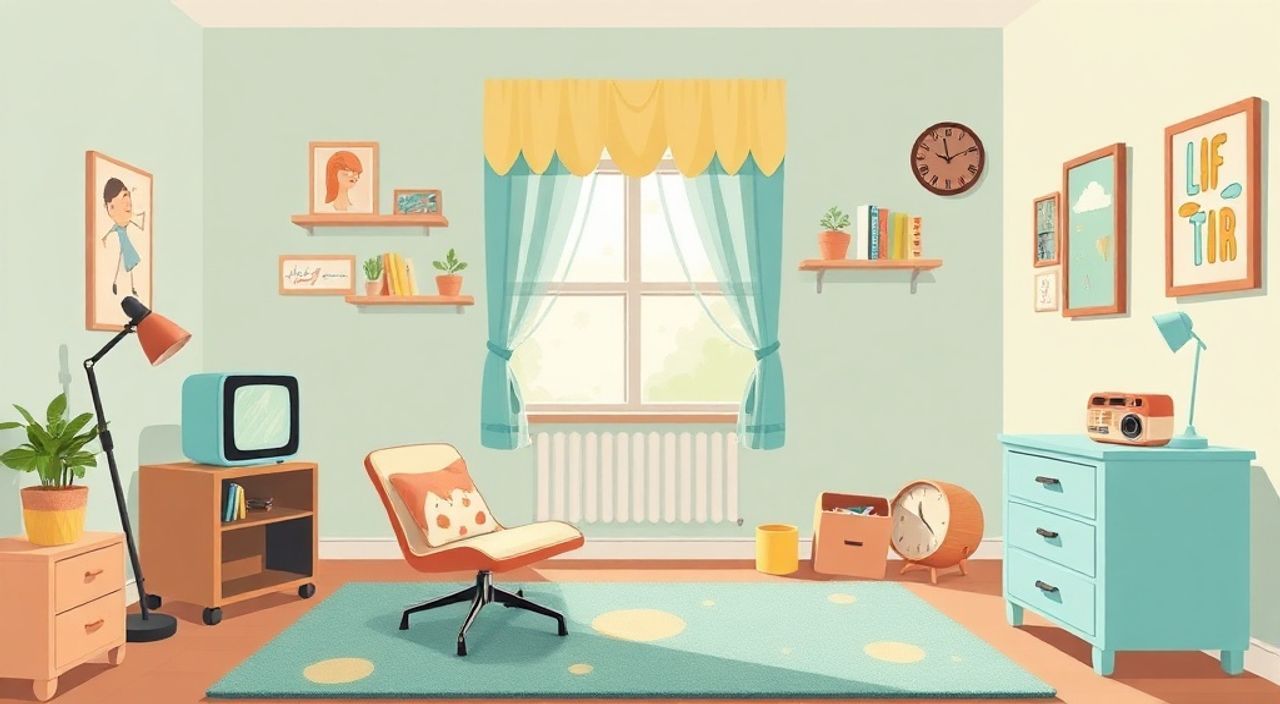 5 Шагов к интерьеру детской 10 м² в стиле ретро 60‑х