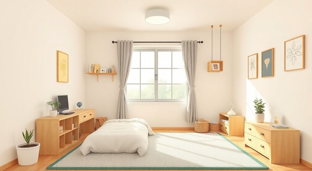 5 Шагов к интерьеру детской 10 м² в стиле японский минимализм